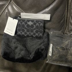 Coach Corner Zip Wristlet 