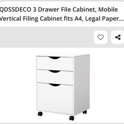 3 drawer file cabinet mobile