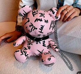 Crossbody Graffiti Bear Bag