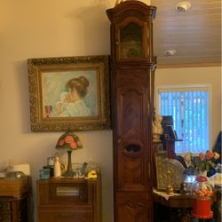 Late 1800 French 9 Feet Grandfather Clock