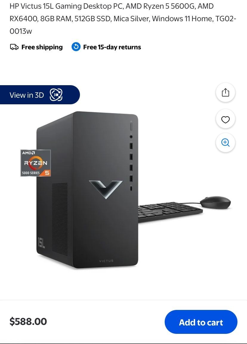 Hp Victus Gaming Desktop/pc