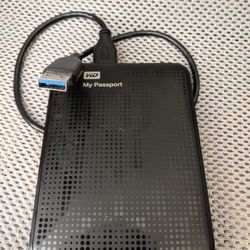 1TB Western Digital WD My Passport External Portable Hard Drive