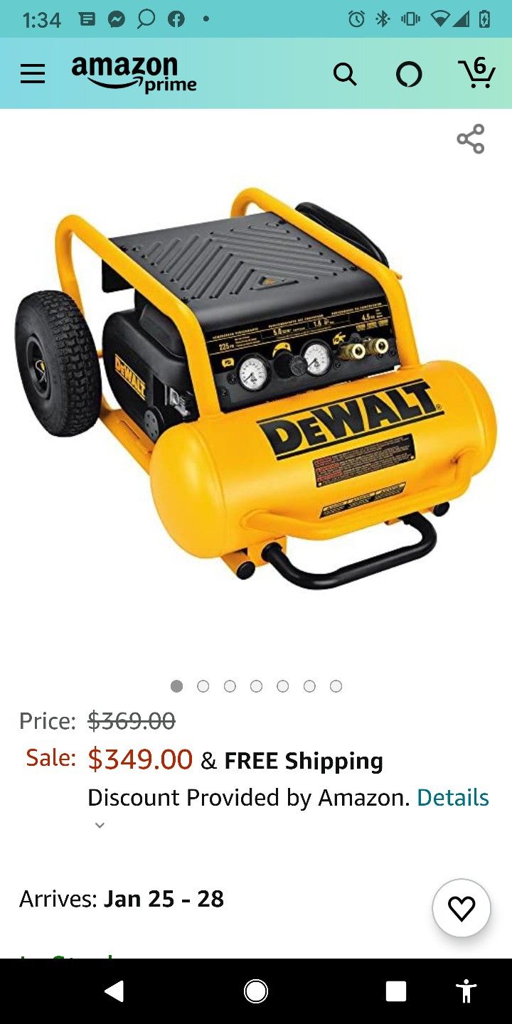 Dewalt Air Compressor 4.5 Gal.