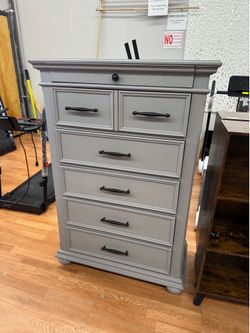 Picket House Furnishings Brooks Grey Armoire / Dresser