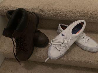 work boots and tennis number 11