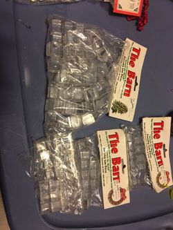 Christmas village decorations - glass blocks 2 sizes