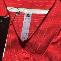 Adidas New Golf Polo Red Medium 