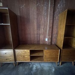 3 Piece Wooden Shelves