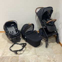 Nuna Mixx Stroller With Bassinet And Car Seat 