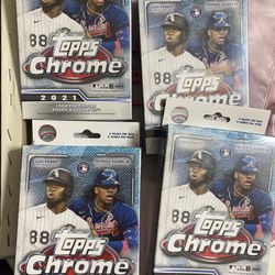 2021 Topps Chrome Baseball Hanger Box 