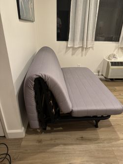 FOLD OUT COUCH/BED WITH COVER — GREAT CONDITION