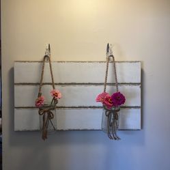 Farmhouse Wall Decor With Vases