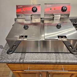 Commercial Double Deep Fryer 