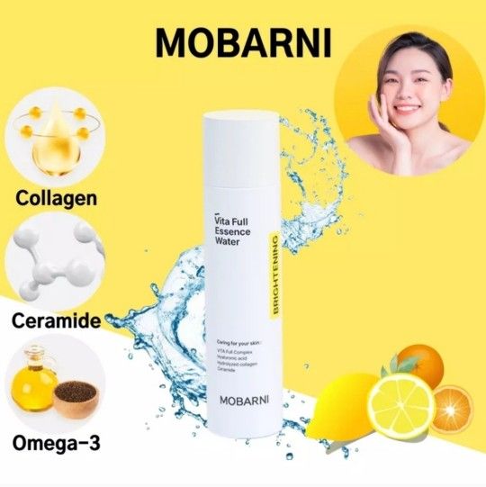 MOBARNI Vita full Essence Water 130ml with Collagen, Omega-3, Ceramid K-Beauty