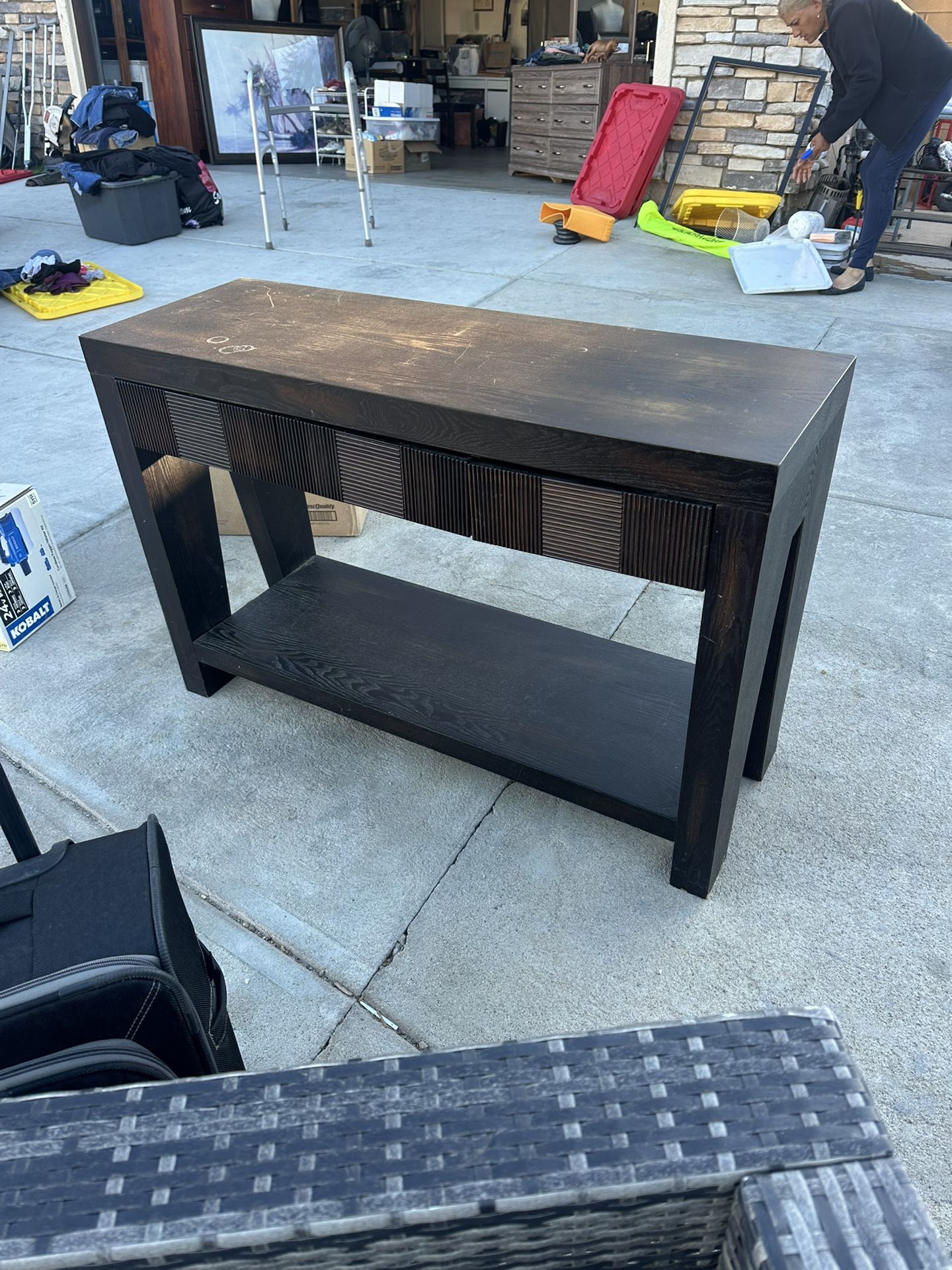 Hallway Table With 3 Drawers 