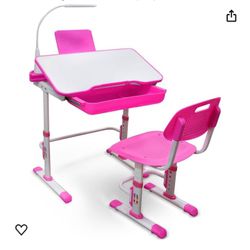 Kids Desk And Chair BLUE Color