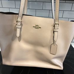 Tan Coach Tote Purse