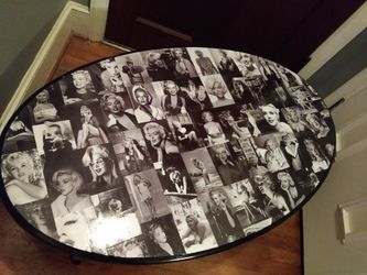 Custom Marilyn Monroe coffee table