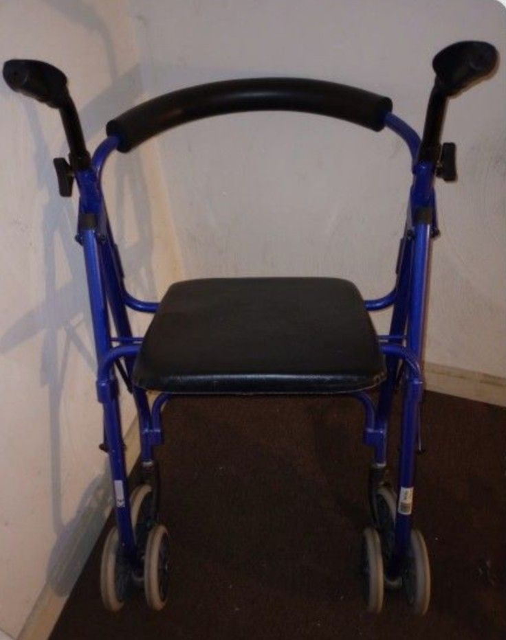 Blue Rollator Walker