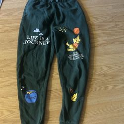 Green Winnie The Pooh And Friends Sweatpants Women’s Size small