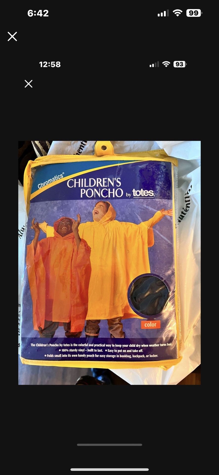 Children’s Poncho