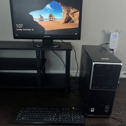 Gateway desktop DX4200-09 AMD Phenom X4 CPU 1.8Ghz 6GB DDR2 320GB sATA HD ATI Radeon Graphics HD 3200 DVDRW Windows 10