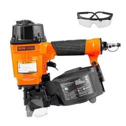 879# Coil Siding Nailer MCN55, 1 inch to 2-1/4 inch 15 Degree Pneumatic Siding Nail Gun, 70-120PSI Air Coil Nailer for Siding, Pallet Sheathing, Fenci