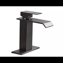 Waterfall Oil Rubbed Bronze Bathroom Faucet