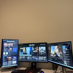 2 HP Monitors 