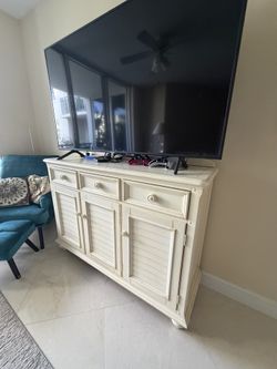 Wood Credenza Tv Stand Or Buffet With Storage