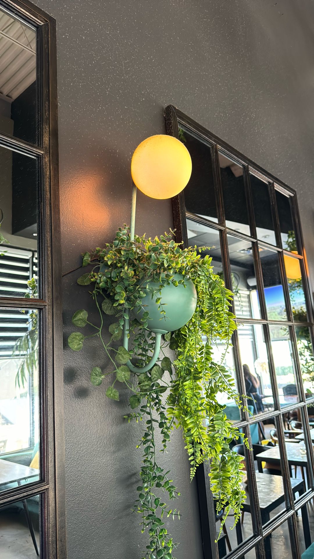 Wall Lamp With Flower Pot 