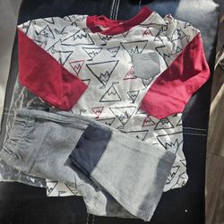 Brand New With Tags Baby 2pc Sets/bodysuit/Christmas Sleep And Play With Footies