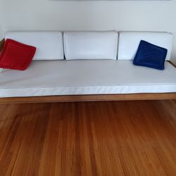 Mid-century Modern Acacia Wood Daybed Or Sofa