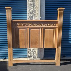 CALI KING HEADBOARD & FOOTBOARD & BOX SPRING & FRAME ETC.