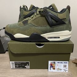 Size 12 - Air Jordan 4 SE Retro Low Craft Olive