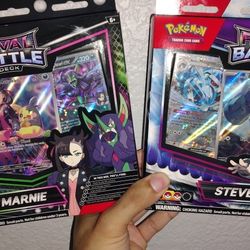 Pokémon Rival Battle Deck set of 2 Steven and Marnie Sealed