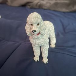 Standing White Poodle Figurine