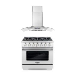 LUXURY KITCHEN APPLIANCES - New Open Box RANGE OVEN COOKTOP HOOD 