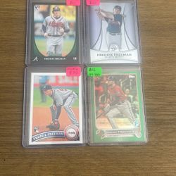 Freddie Freeman 4 Card Rookie Lot 