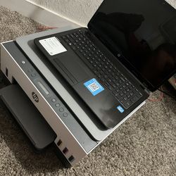 HP touchscreen laptop Nd HP printer 