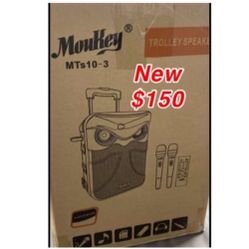 New trolley  Speaker/ Karaoke MP3/bluetooth $150 Pick Up East Palmdale 
