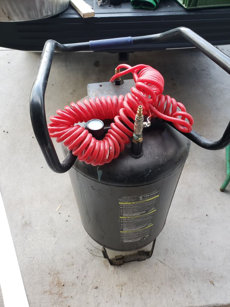 Air tank with hose $30