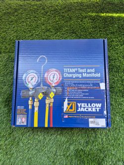 Brand New Yellow Jacket Titan 4-Valve Test & Charging Manifold - 49967