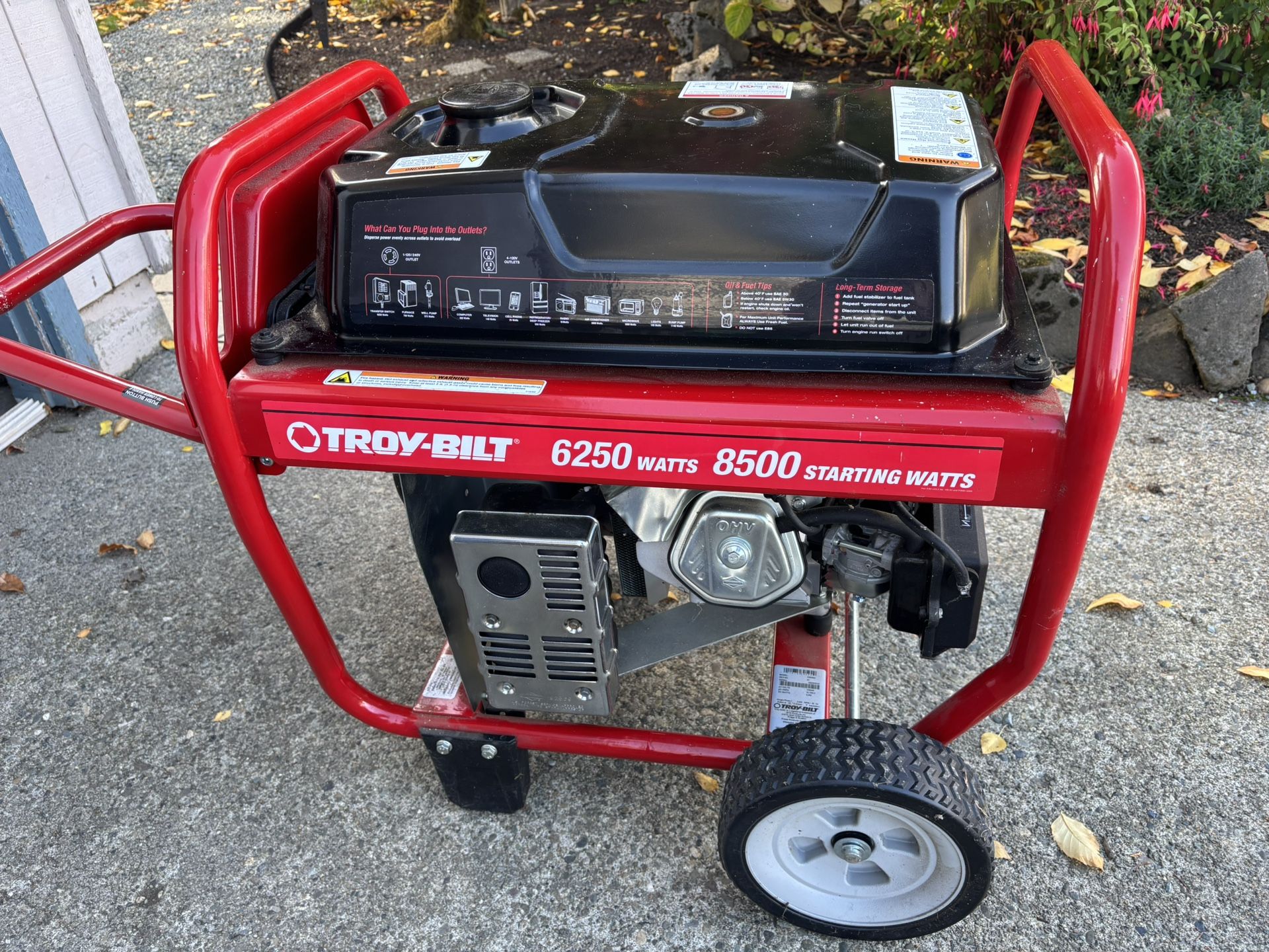 Troy-Bilt Generator 6250 Watts