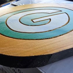 Wooden Sign GREEN BAY PACKERS VGC SEE PICS