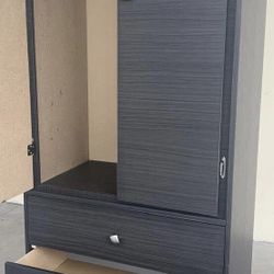 Tall Grey Color Closet 