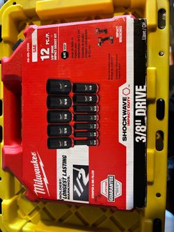 Milwaukee Shockwave 3/8" Drive Impact Socket Set
