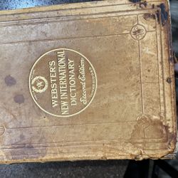 Vintage 1939 Webster’s New International Dictionary, Second Edition – Unabridged