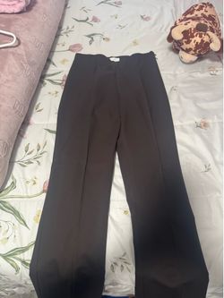 H&M Beige Wide-Leg Dress Pants - Size 4 (EUR 36)