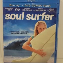 $5 BLU RAY MOVIE. SOUL SURFER. BLU RAY / DVD ONLY. NO DIGITAL. $5 OR TRADE FOR A MOVIE TITLE I DO NOT ALREADY OWN.